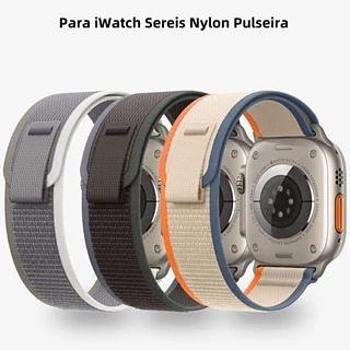 Pulseira Loop Nylon Laço de Trilha Para Apple Watch Band