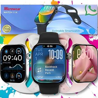 Smartwatch W11 X Série 11 Tela HD 1GB GPS Integrado Responde Mensagens Monitor Saúde e Esportes