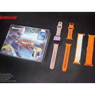 Relógio Smartwatch W11G 46mm GPS Integrado Responde Whatsapp Microwear Série11 Tela Amoled À Prova D'água IP68